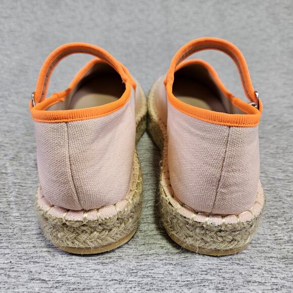 Atbell Mary Jane Platform Espadrilles Womens 38 Pink Casual Boho Canvas Buckle - Picture 8 of 15